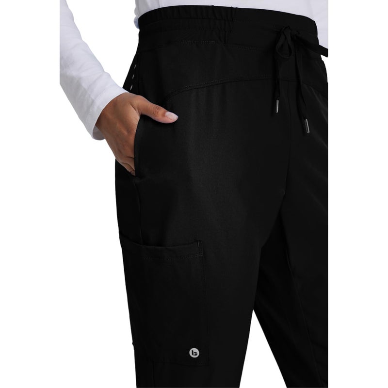 BARCO One Boost Classic Fit Scrub Jogger for Women â€“ Black, 3-Pocket Mid-Rise Pants w/ 360 Spandex Stretch, Moisture Wicking, Anti-Static and Quick-Shed â€“ Large, Regular Fit - Image 5
